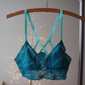 Turquoise Lace Bralette